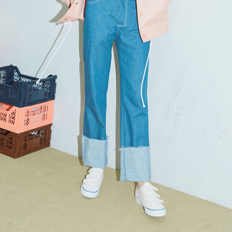 AG1 ROLL-UP DENIM PANTS_BLUE