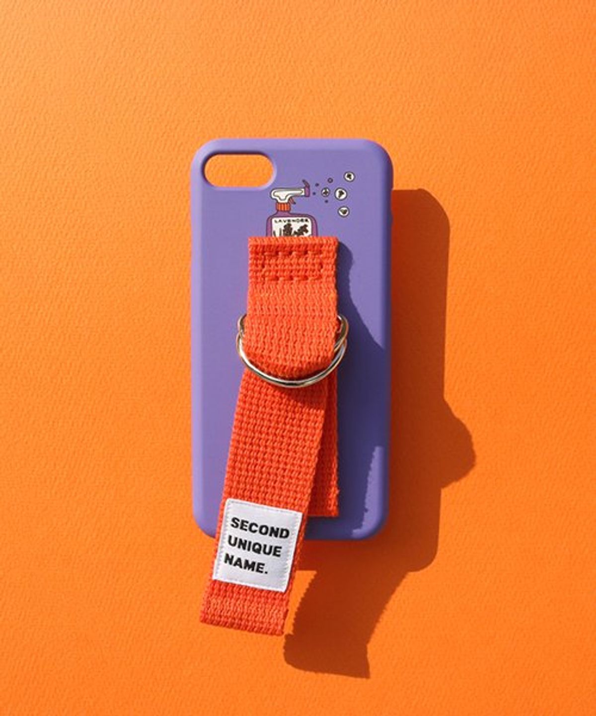 세컨드유니크네임(SECOND UNIQUE NAME) SUN CASE ENGLISH LAVENDER ORANGE (ILLUST)