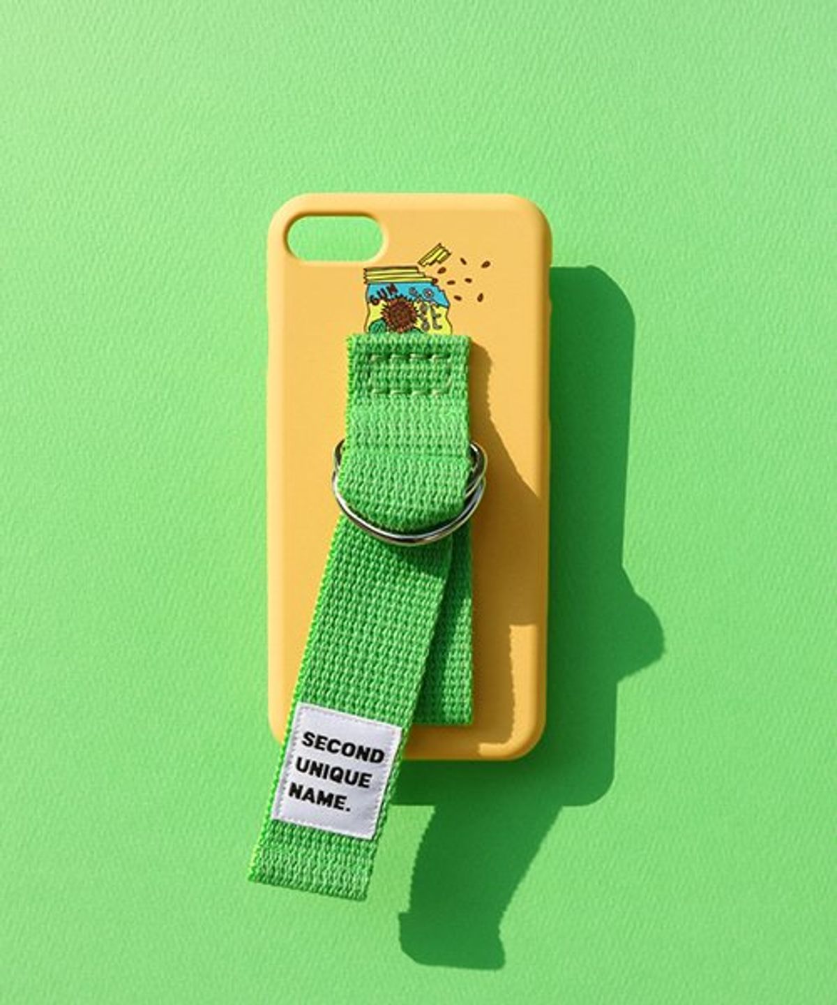 세컨드유니크네임(SECOND UNIQUE NAME) SUN CASE SUNSHINE YELLOW GREEN (ILLUST)
