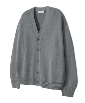 [리뉴얼ver.] 소프트 베이직 브이넥 가디건 그레이 COOSCD001GRAY