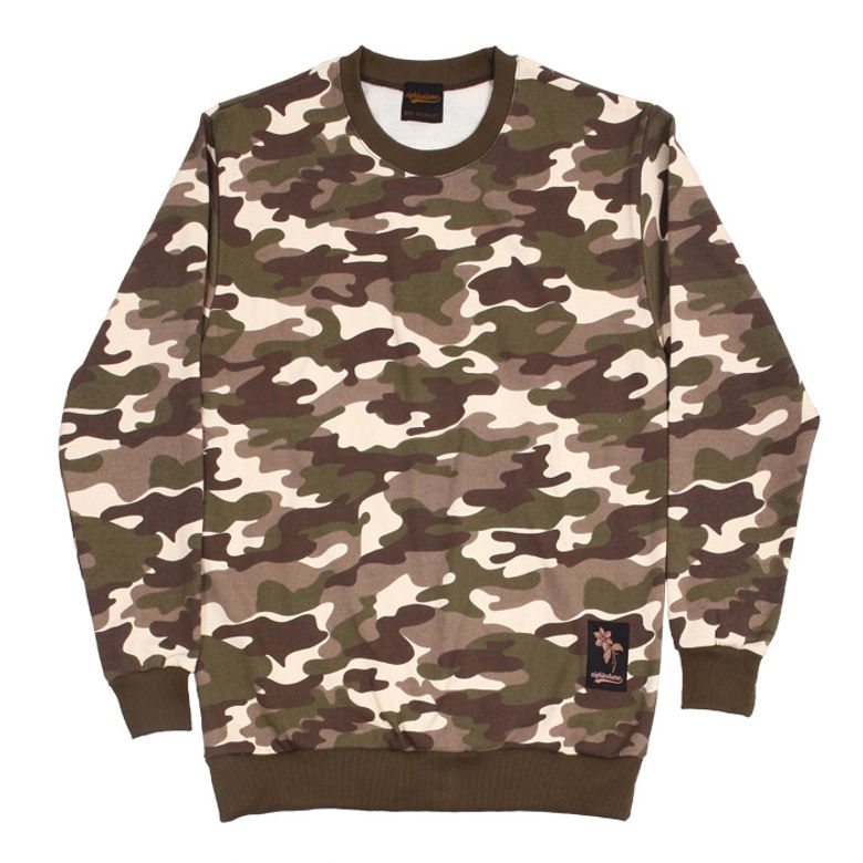EV Brown Camo Crewneck