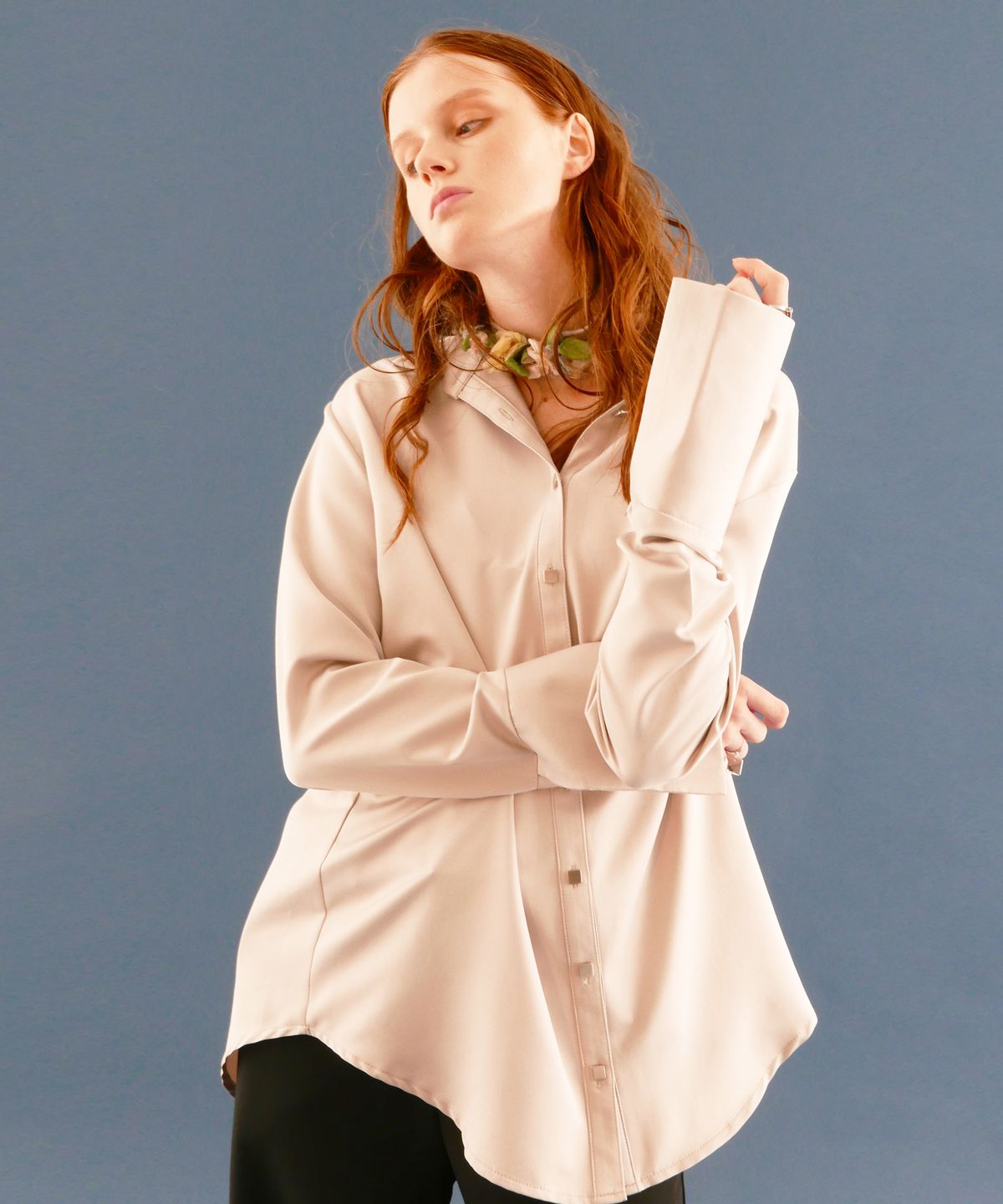 라티젠(LARTIGENT) WZ SLIT OVER SHIRT_BE