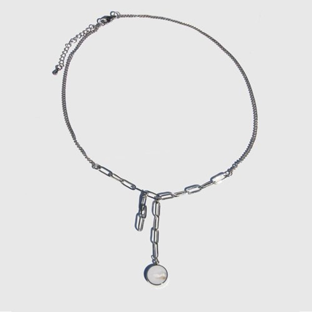 러쉬오프(RUSH OFF) [RUSHOFF]Unique Charming Silver Necklace- Whitestone 유니크챠밍목걸이 화이트스톤