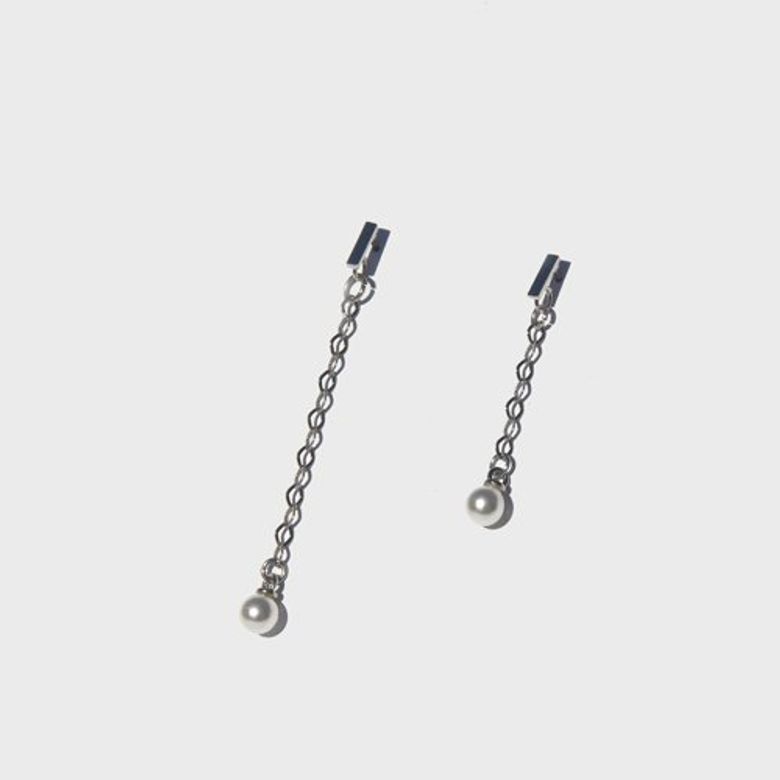 [RUSHOFF]Pearl Drop Earring 진주드롭귀걸이