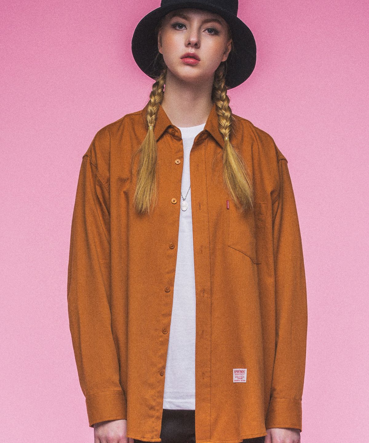 아파트먼트(APARTMENT) Broken Usual Shirts - Orange