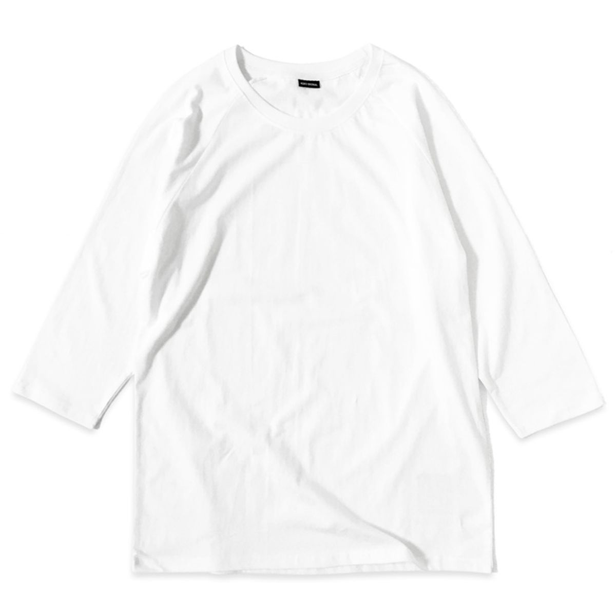 레이쿠(REIKU) [레이쿠] reiku raglan baseball T white 무지 나그랑 티셔츠