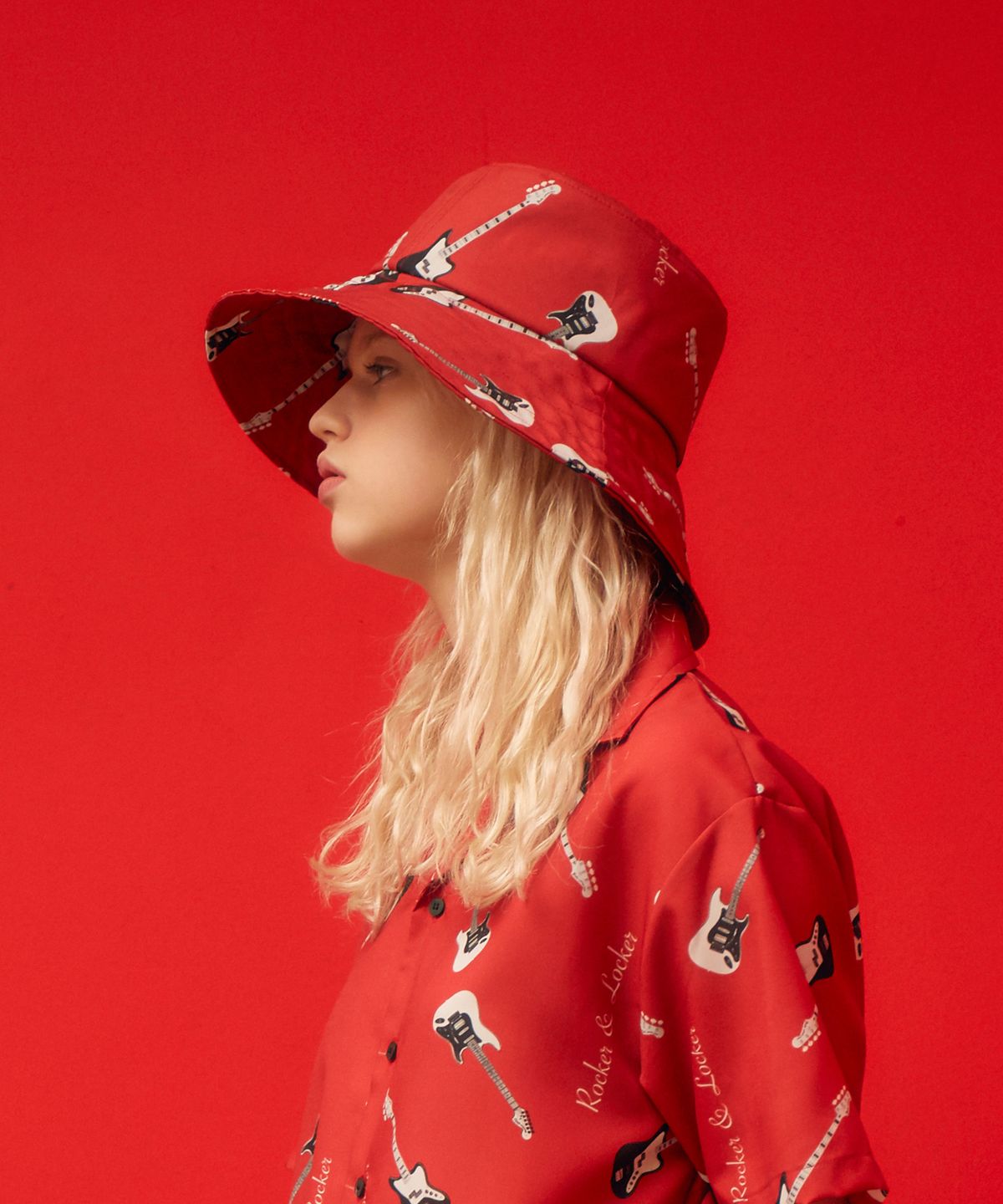 피피피(P.P.P) RL WIDE BUCKET HAT (RED)