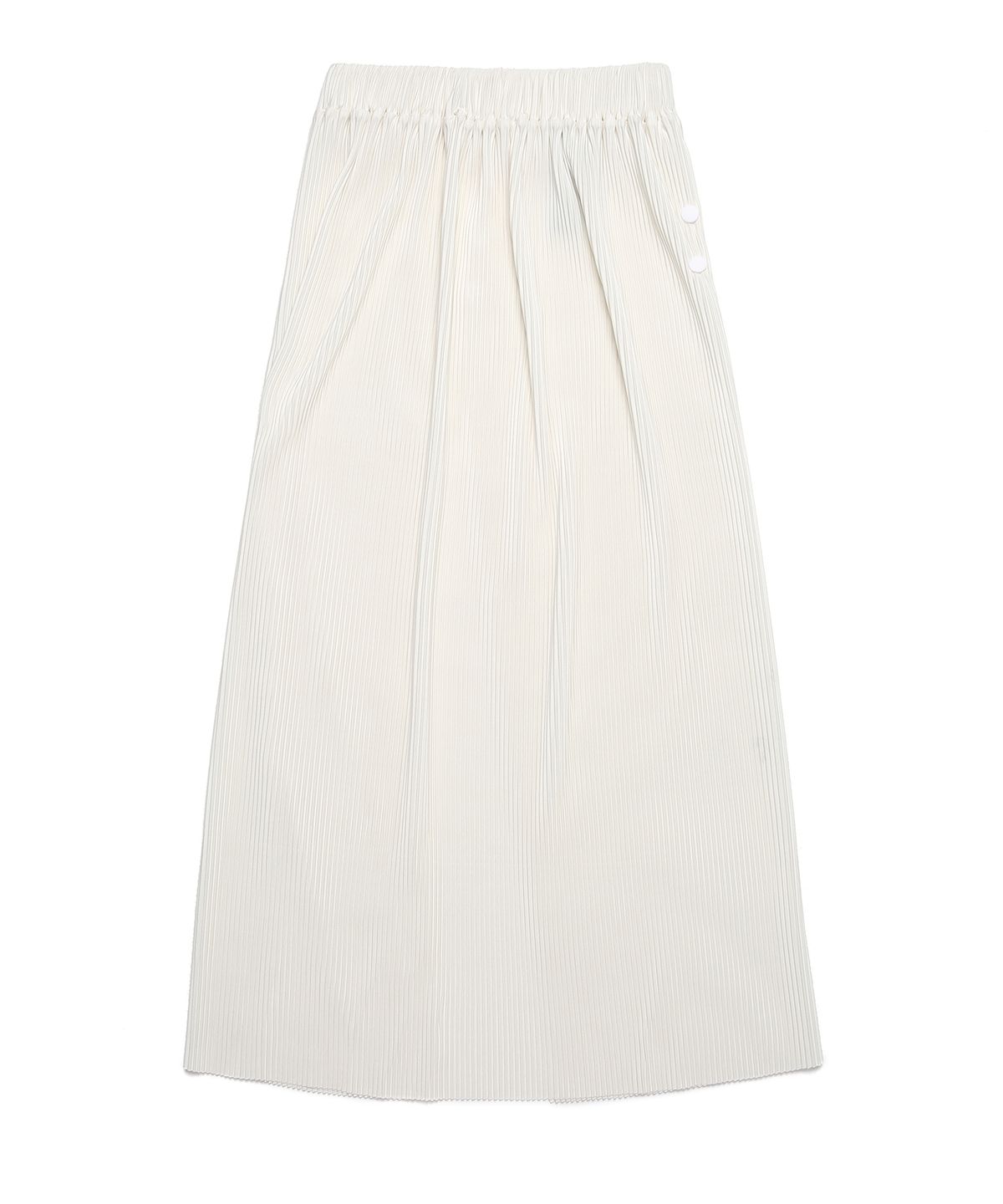 피피피(P.P.P) PLEATS LONG SKIRT (WHITE)