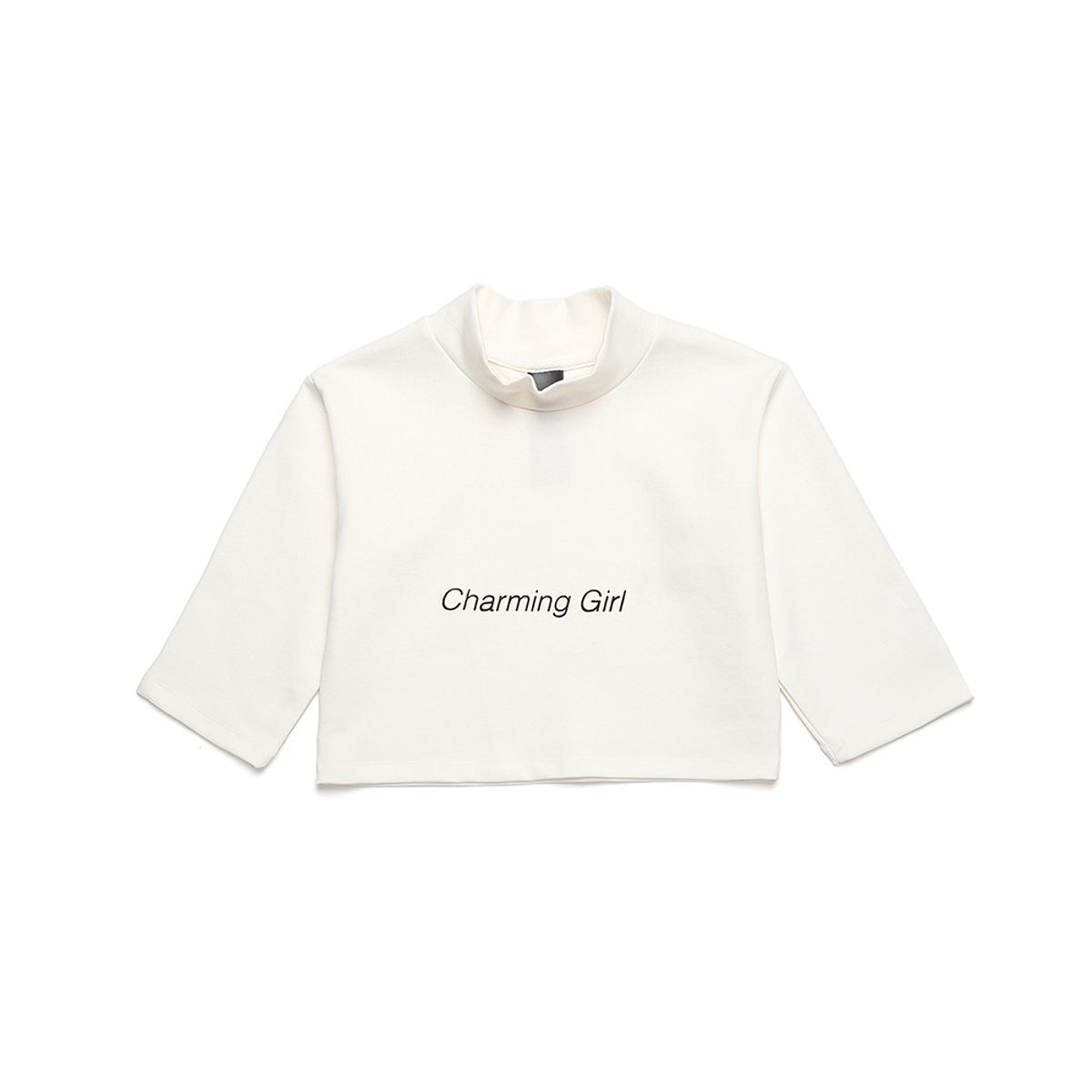 피피피(P.P.P) CHARMING SWEAT CROP TEE (WHITE)