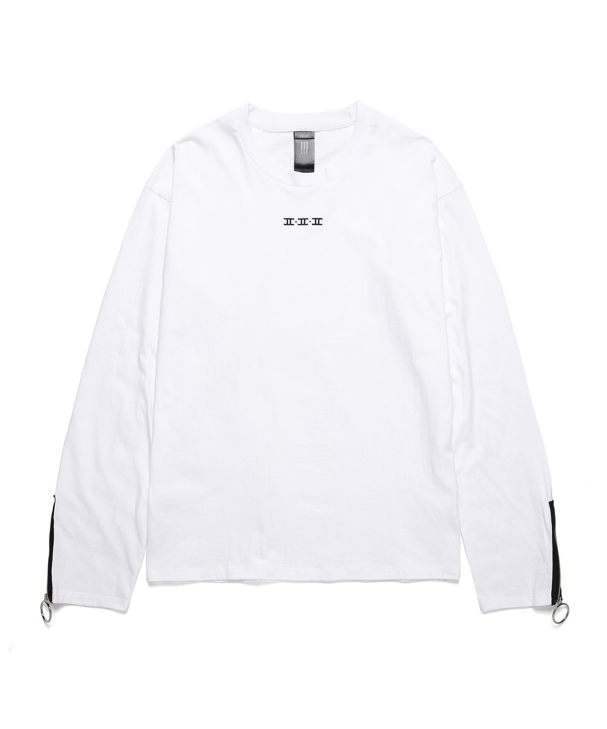 피피피(P.P.P) ZIP UP LONG SLEEVE (WHITE)