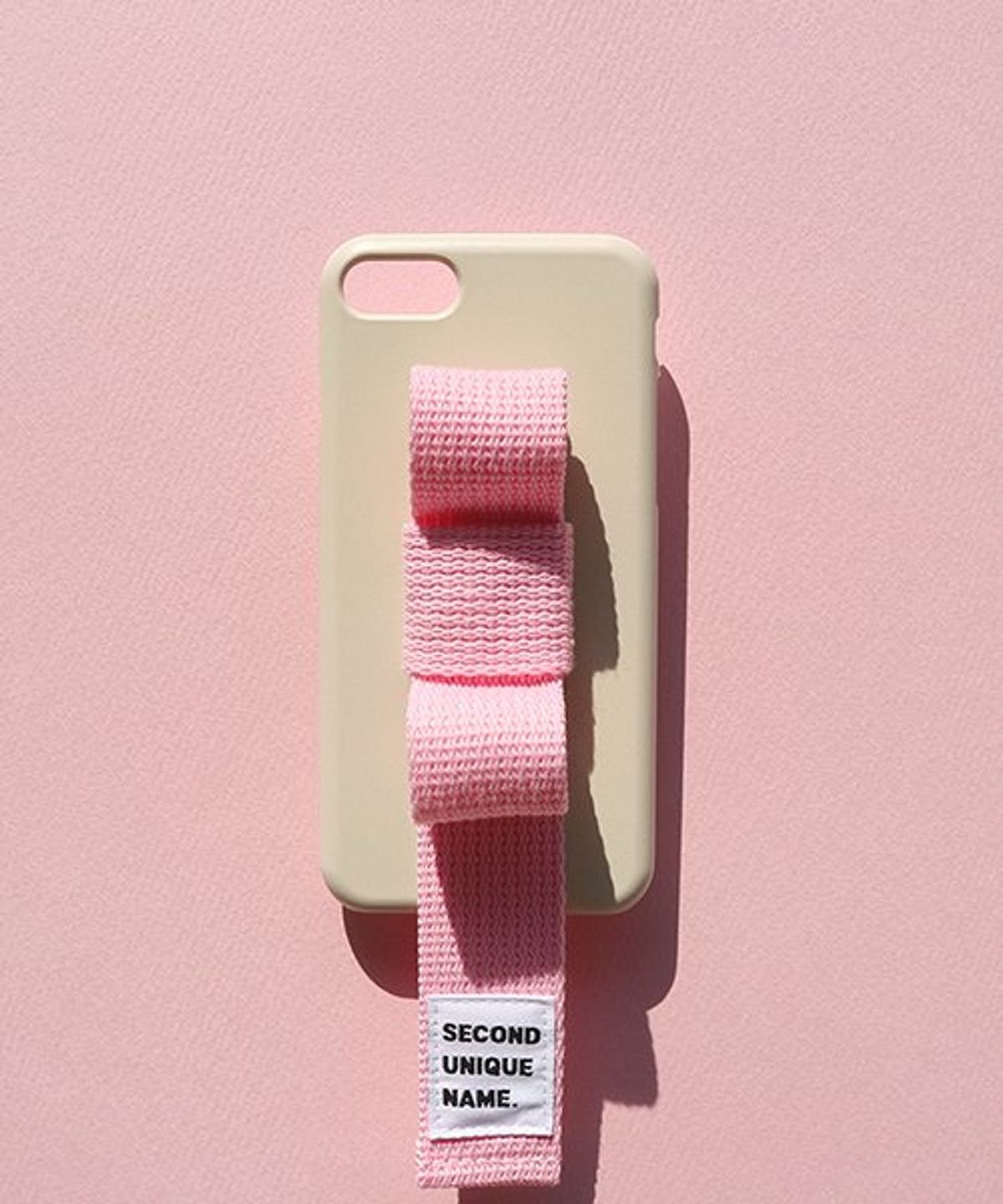 세컨드유니크네임(SECOND UNIQUE NAME) SUN CASE RIBBON IVORY LIGHT PINK