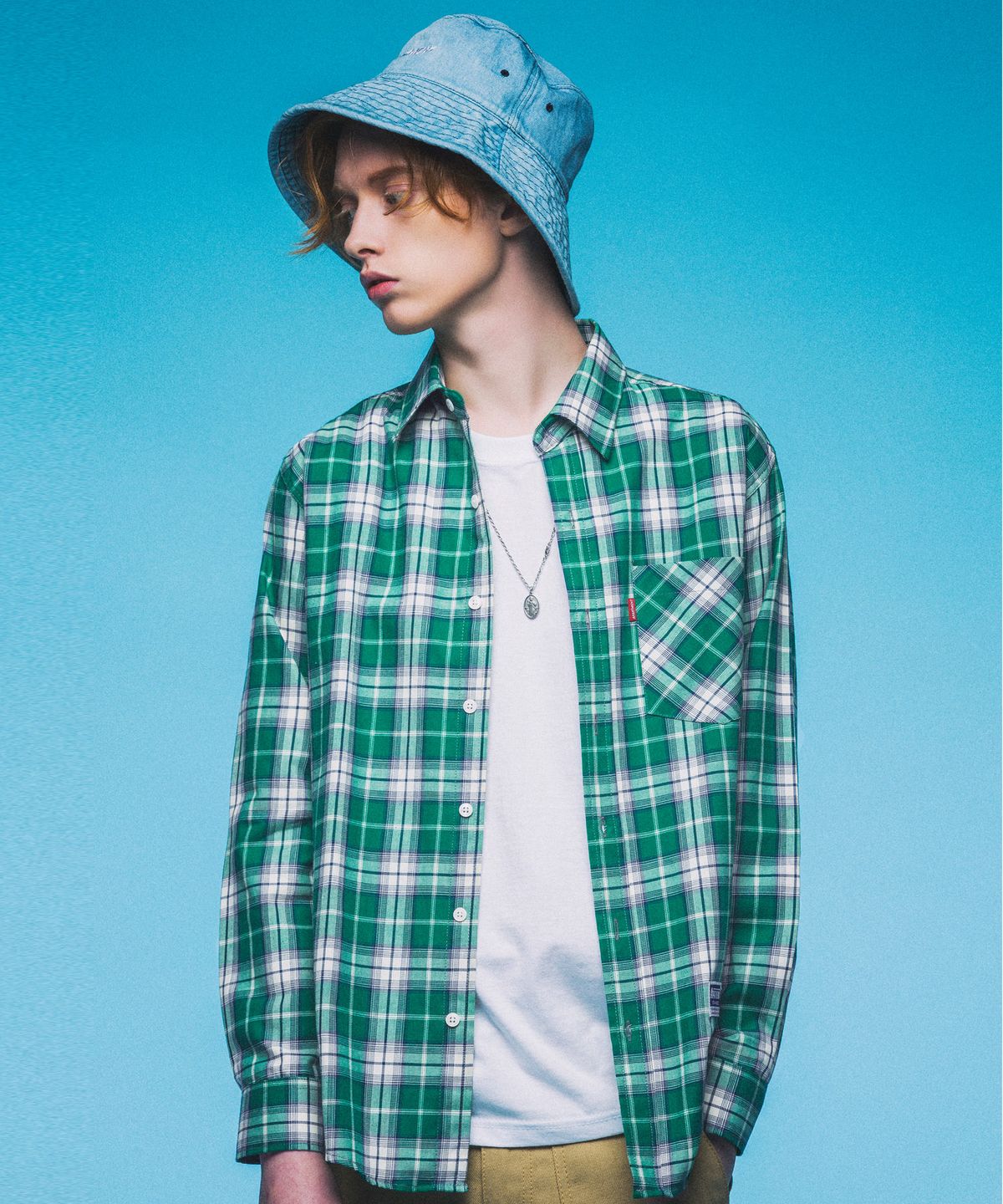 아파트먼트(APARTMENT) Car Cavet Shirts - Green