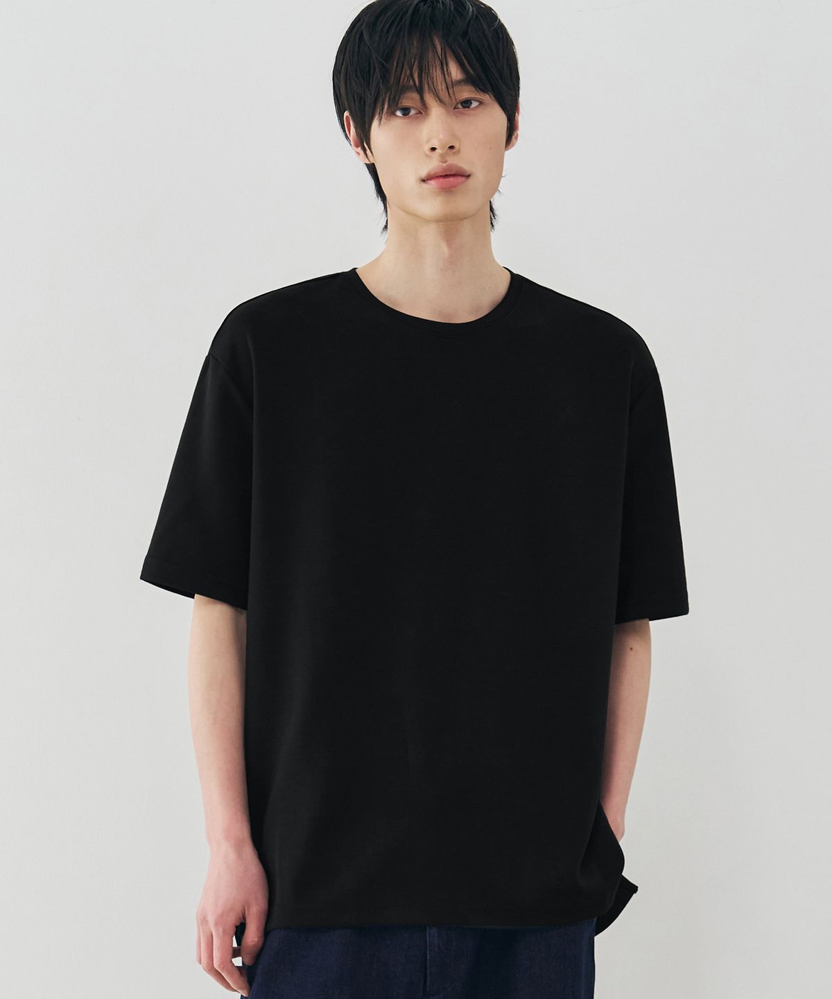 드로우핏(DRAW FIT) 에센셜 베이직 티셔츠 [BLACK]