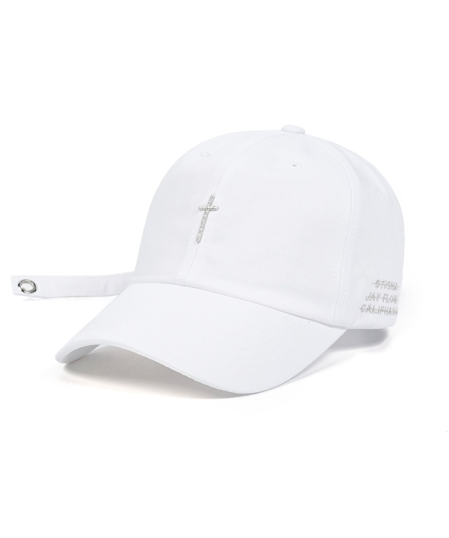 MUSINSA | STIGMA CALIPH ASH X STIGMA BASEBALL CAP WHITE