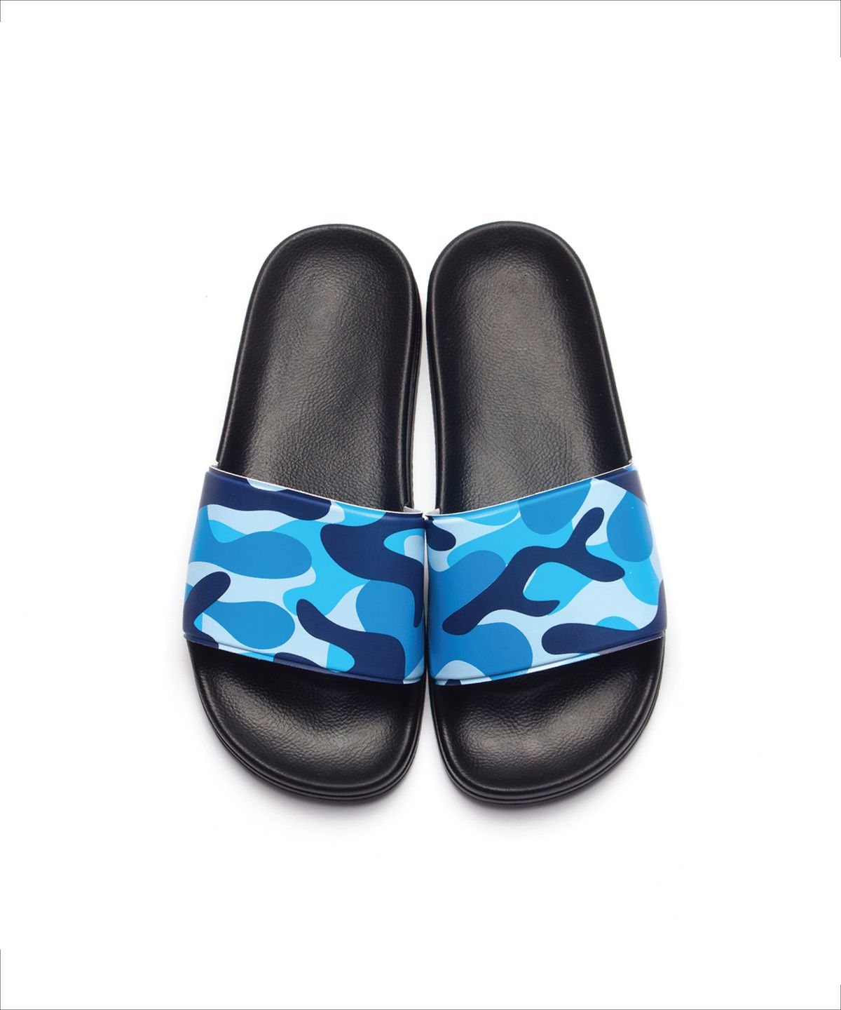 티엔피(TNP) CAMOUFLAGE SLIDE SANDAL - BLUE