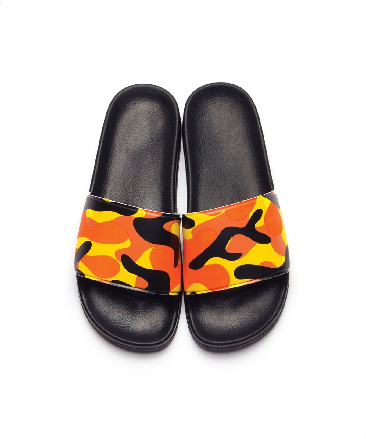 티엔피(TNP) CAMOUFLAGE SLIDE SANDAL - ORANGE