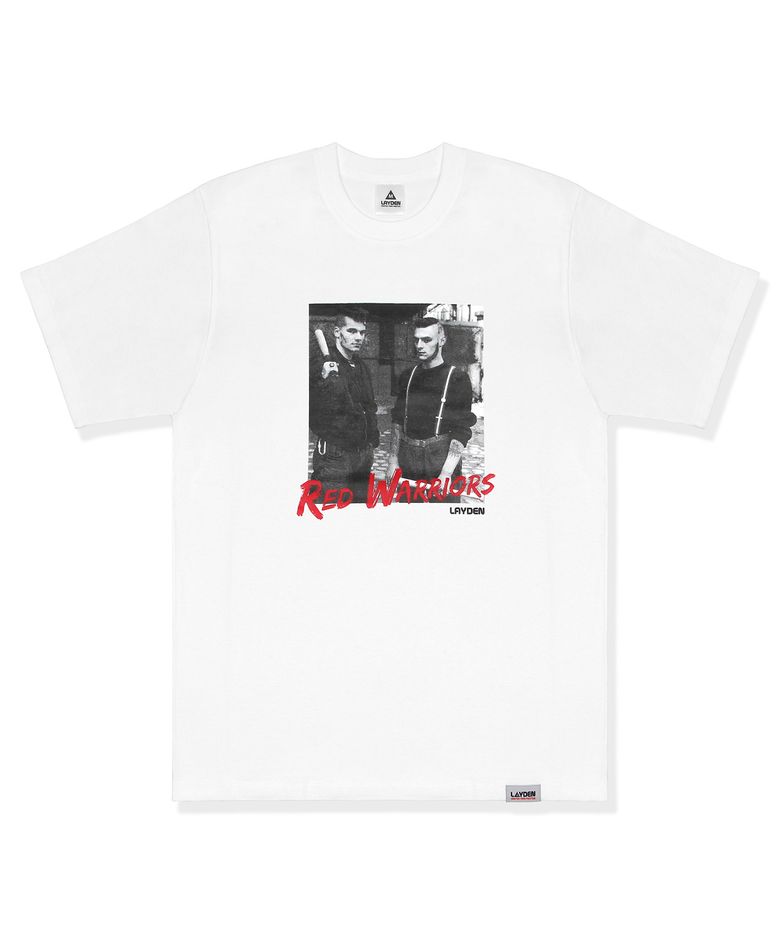 RED WARRIORS TEE-WHITE