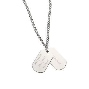 [무알러지/무변색체인] 띵커 더블 펜던트 목걸이