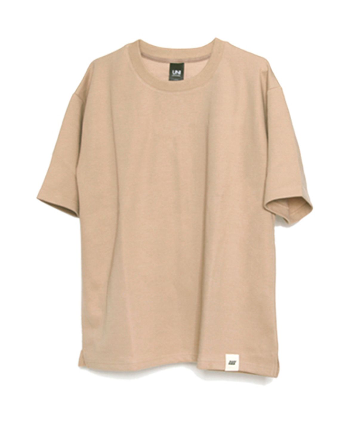 유니어패럴(UNI APPAREL) 더블코튼 루즈핏 반팔티 베이지