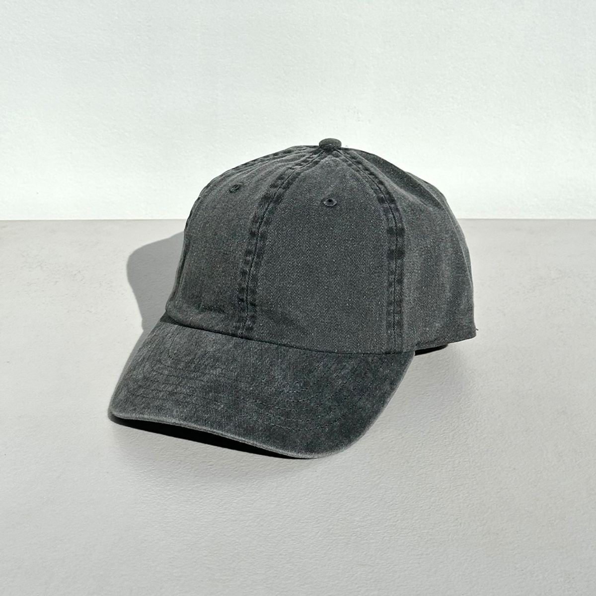 뉴해튼(NEWHATTAN) 빈티지 워싱 볼캡 (black)