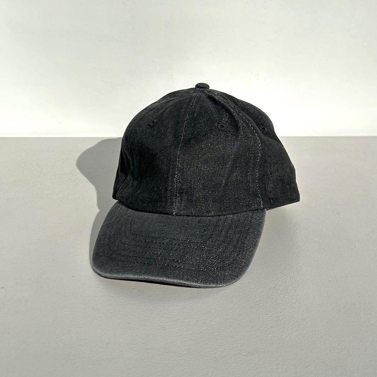 뉴해튼(NEWHATTAN) 데님 볼캡 (black)
