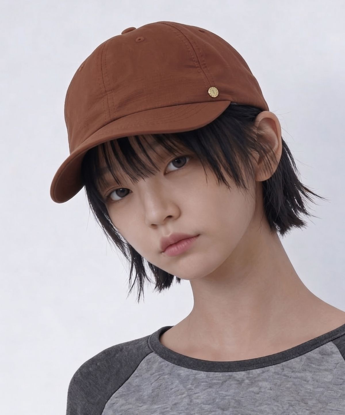 언더컨트롤 스튜디오(UNDERCONTROL STUDIO) 코튼 나일론 데일리 캐주얼 남녀공용 야구모자 6PANNEL BALL CAP / CN RIP / BRICK