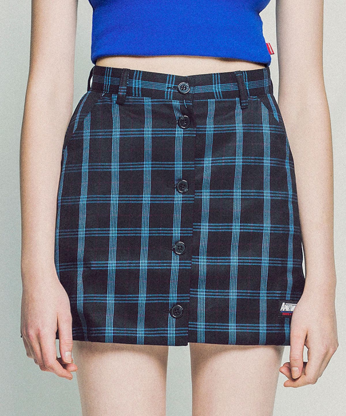 아파트먼트(APARTMENT) Holy Light Skirt - BlueBlack