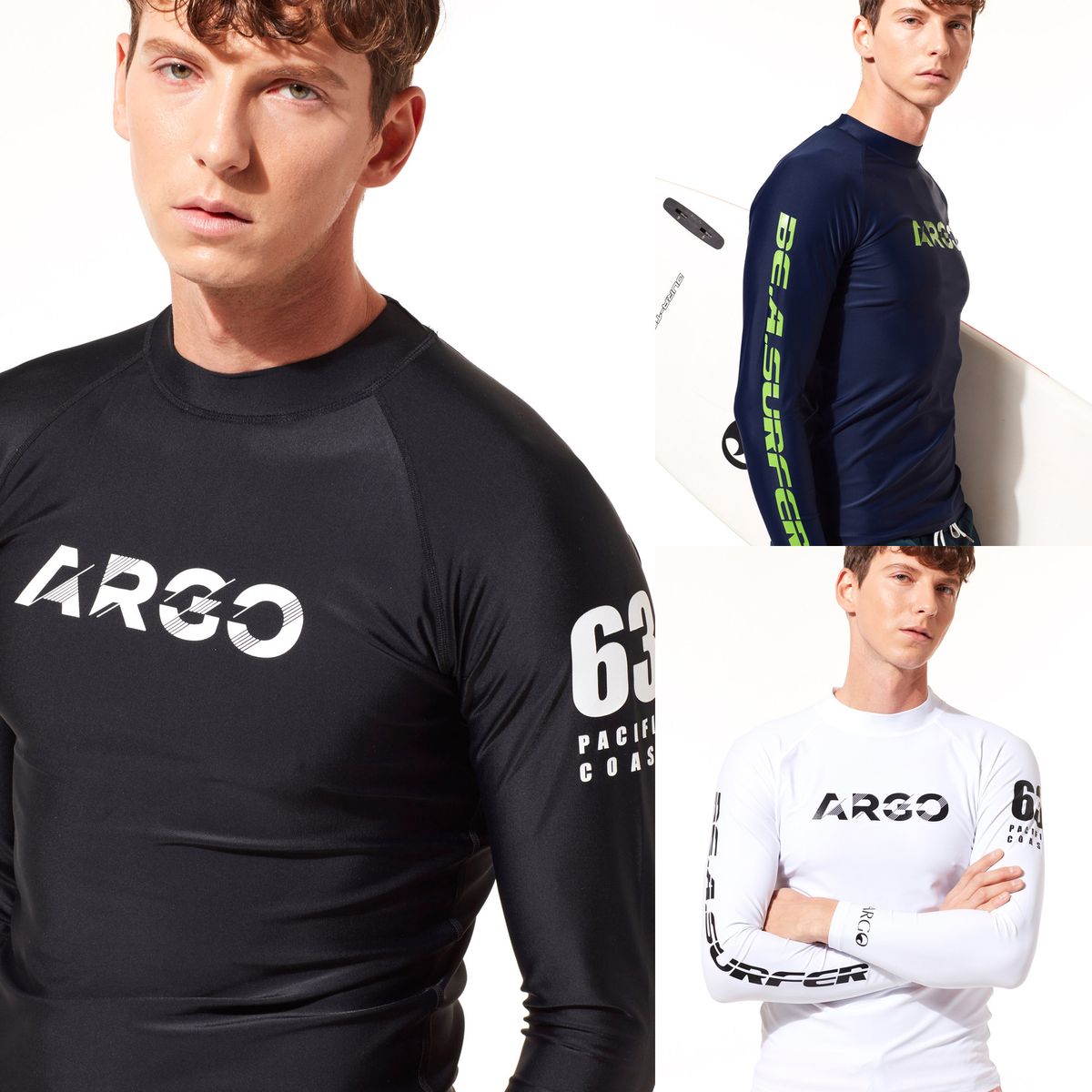 아르고(ARGO) 아르고 발보아 남성 래쉬가드 상의 3컬러