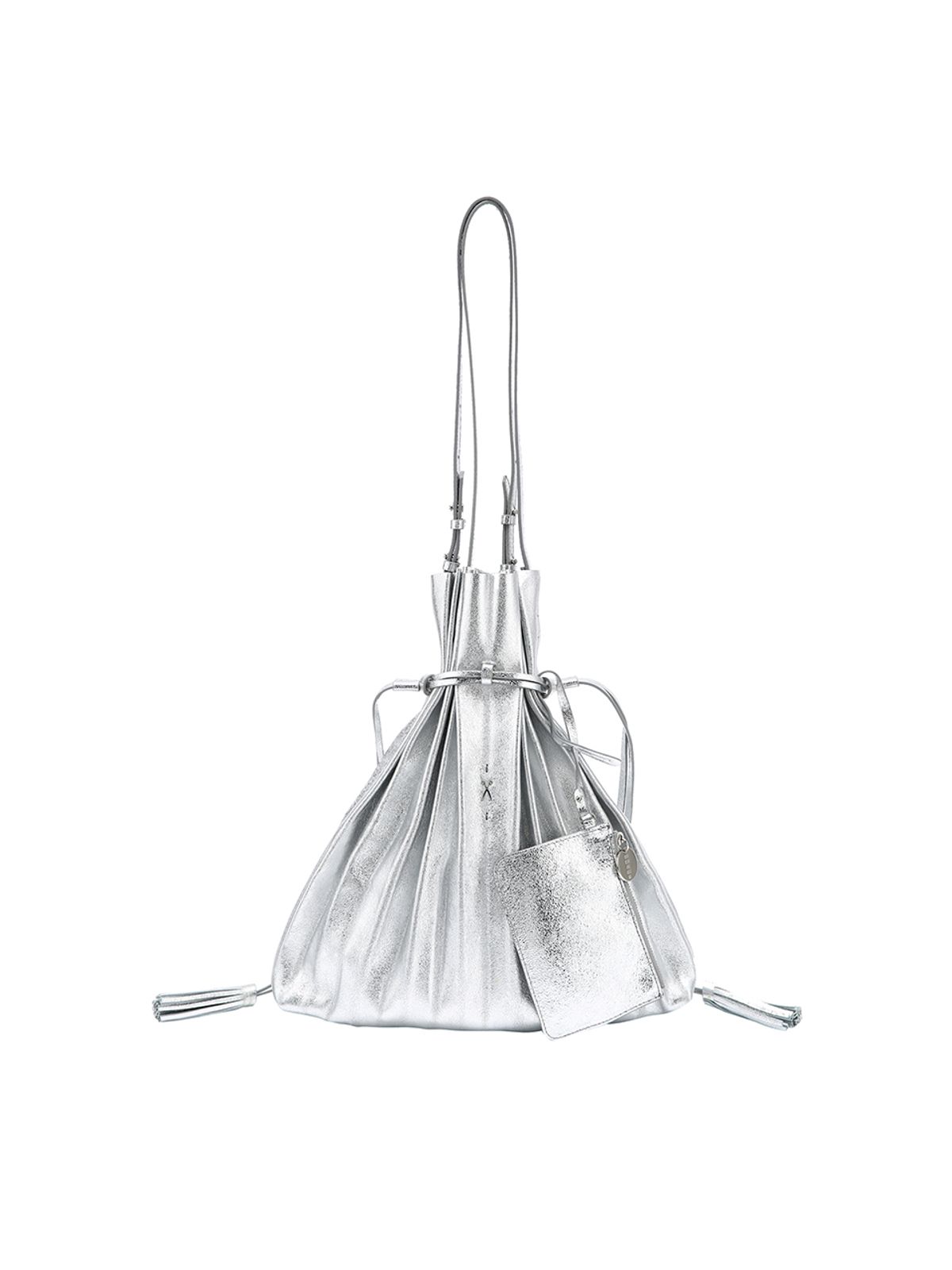 조셉앤스테이시(JOSEPH&STACEY) Lucky Pleats Shopper Cracked Silver