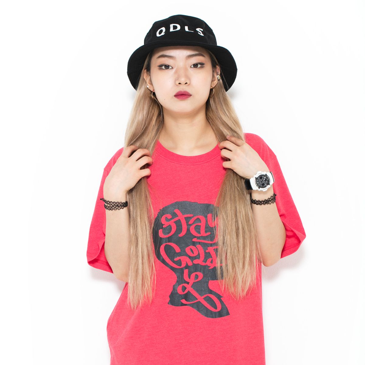콴토데로코스(QANTO DE LOCOS) BOYS HEAD TEE_PINK