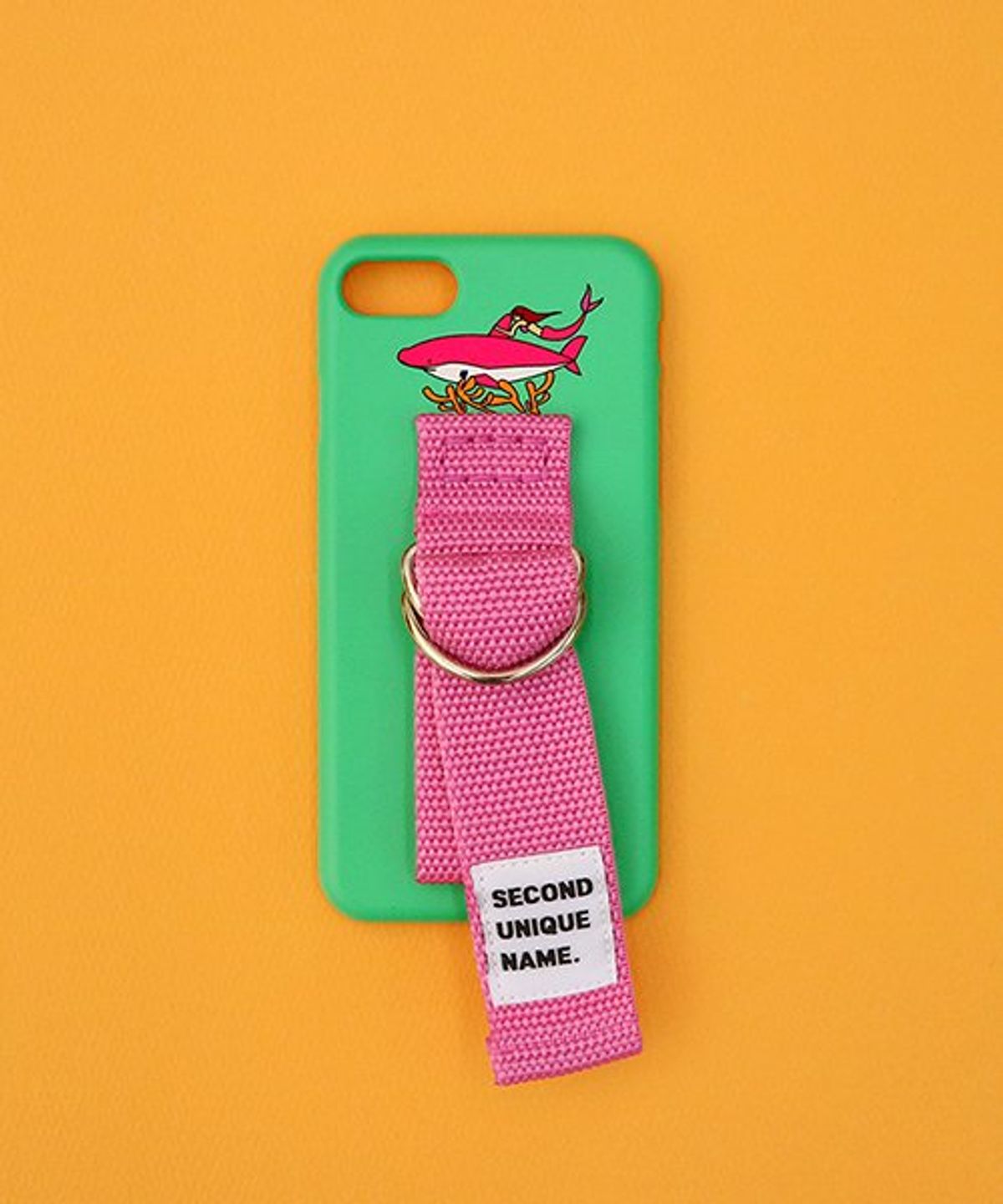 세컨드유니크네임(SECOND UNIQUE NAME) SUN CASE MINTGREEN PINK (ILLUST)