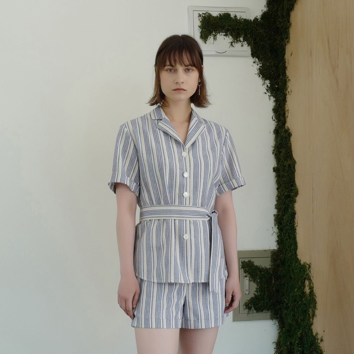 일일오구스튜디오(1159STUDIO) MH2 LINEN BENDING PANTS_BLUE