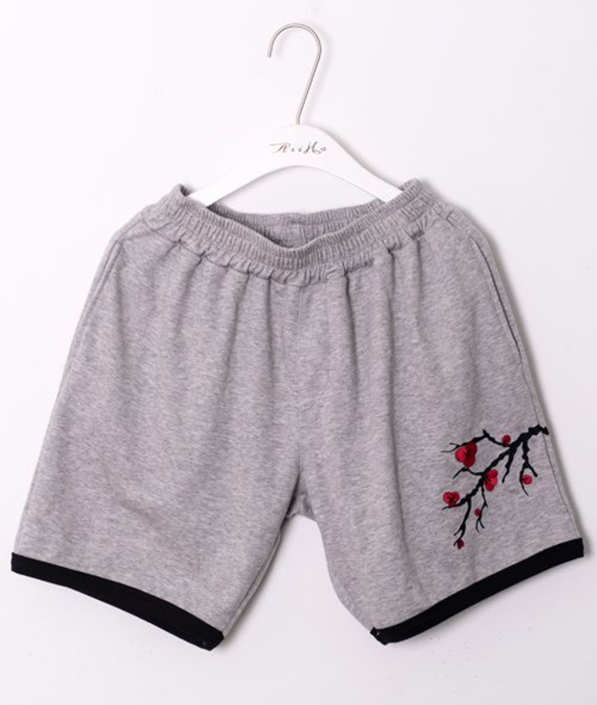 아시하(ASIHA) M [S/S] AsiHa 매화자수 반바지 Gray