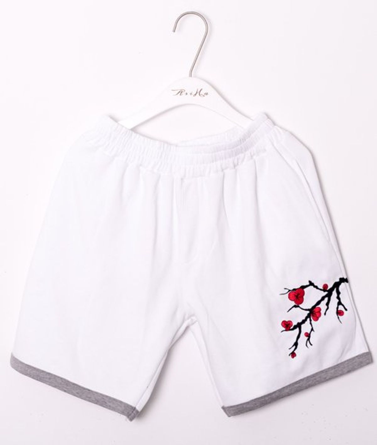 아시하(ASIHA) M [S/S] AsiHa 매화자수 반바지 White