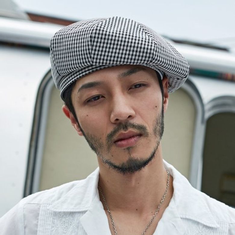 (Rayon gingham check 3pack) - octangle beret