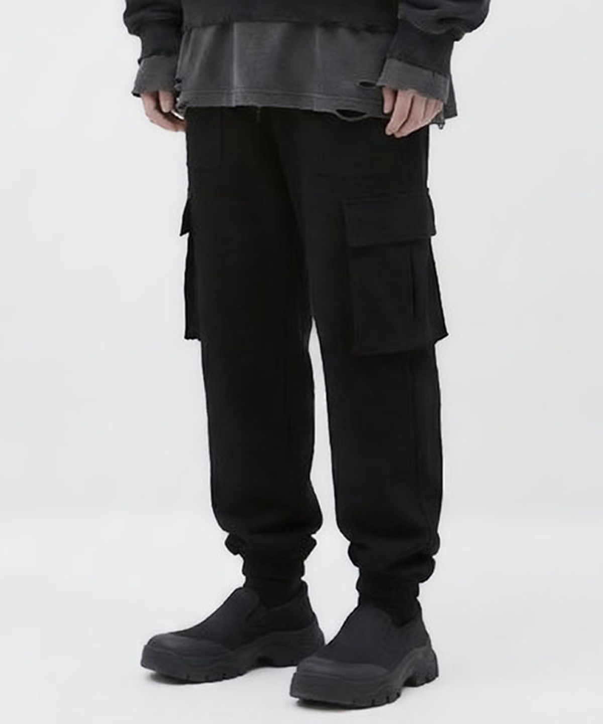 세븐셀라(SEVENSELAH) OG se 카고조거 슬랙스 Black