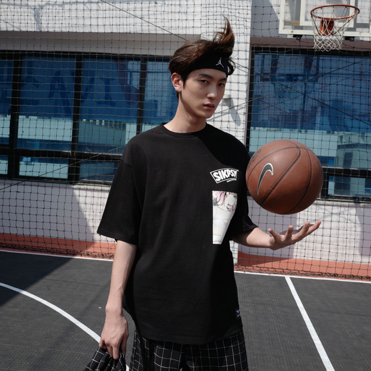 써(SER) AG2 SIKPSY OVER T-SHIRTS_BK