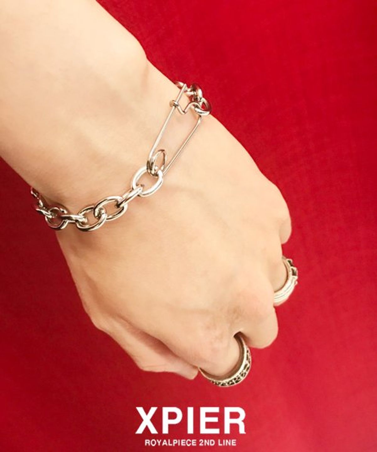 엑스피어(XPIER) 엑스피어 x-3br001 팔찌 옷핀팔찌 무알러지