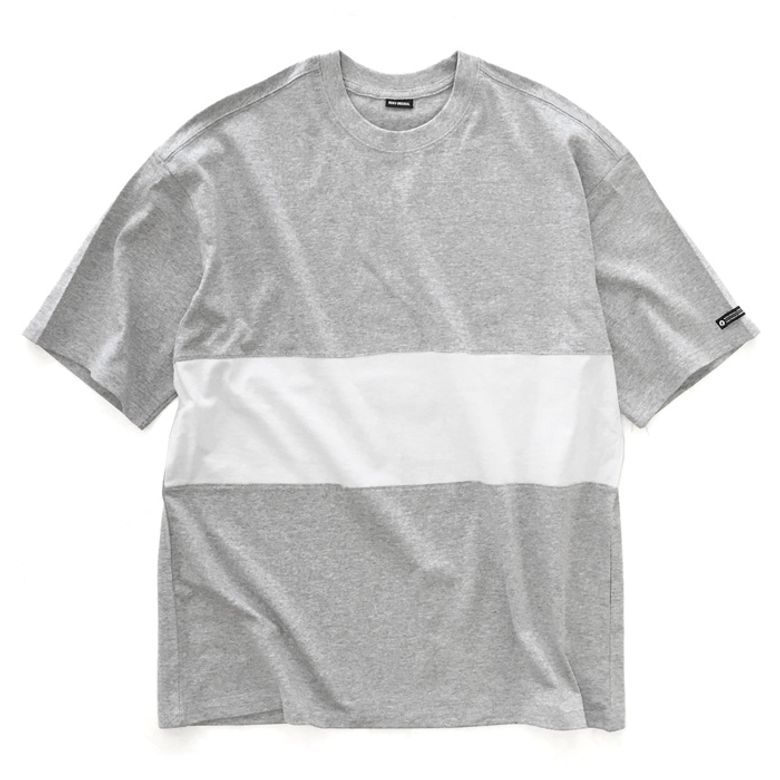 [레이쿠] reiku overfit tshirt gw 배색 오버핏 무지 반팔티