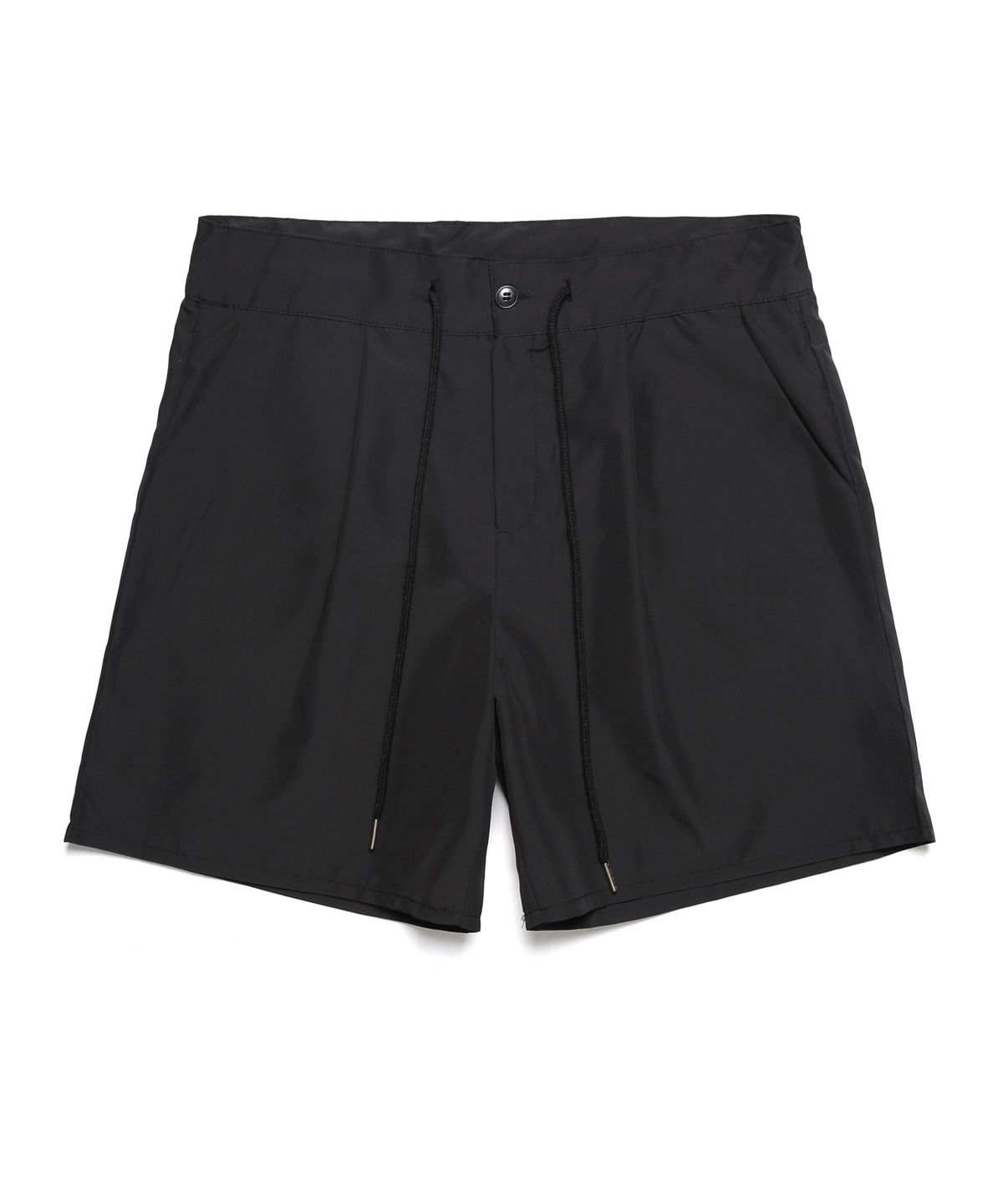 피피피(P.P.P) NYLON STRING BORDER SHORTS (BLACK)