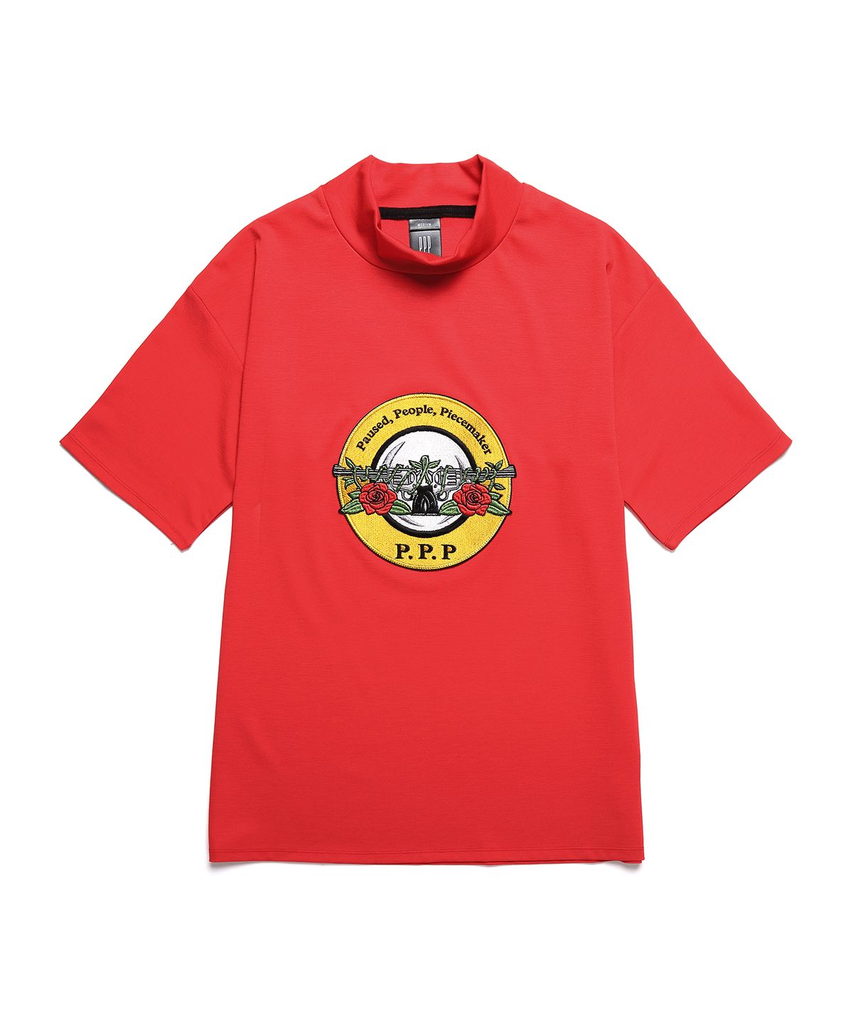 피피피(P.P.P) FLOWER GUN HALF NECK SS (RED)