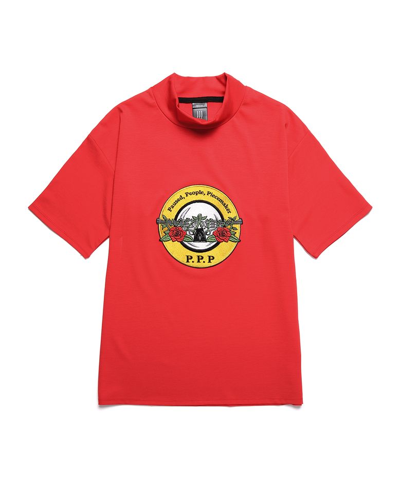 FLOWER GUN HALF NECK SS (RED)