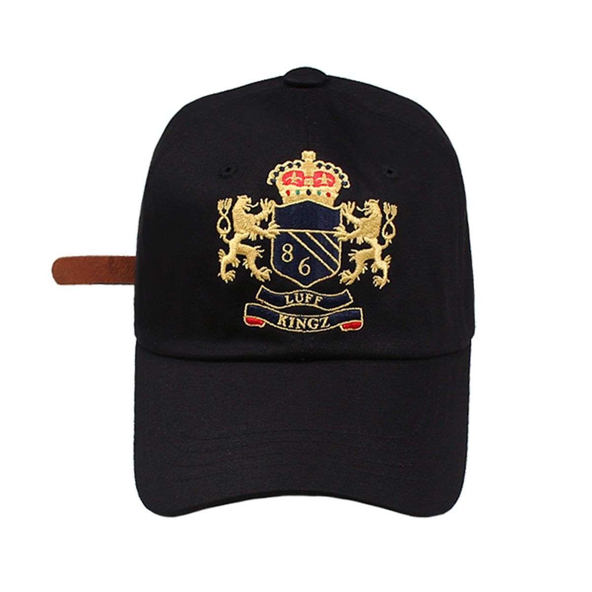 러프킹즈(LUFF KINGZ) 킹즈 골드 크레스트 볼캡 블랙