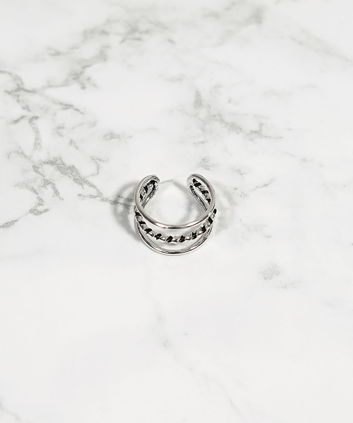 원이너프(ONE ENOUGH) Triple Line Ring