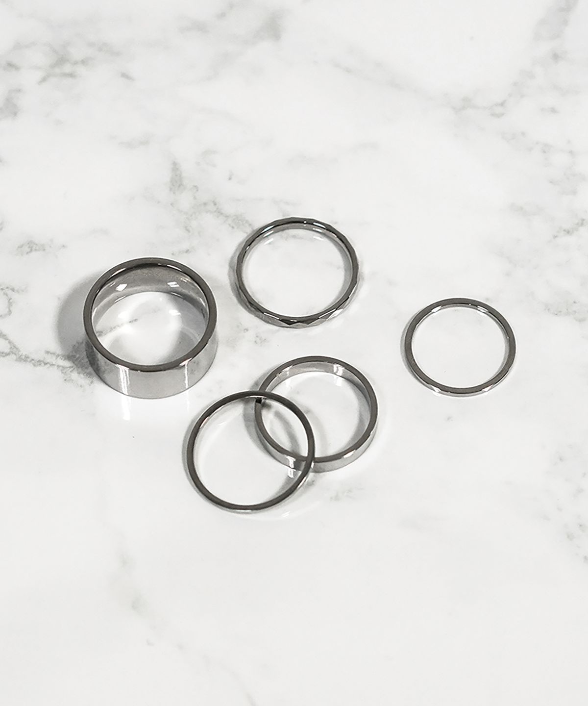 원이너프(ONE ENOUGH) Surgical Steel Enough Set Rings For Women
