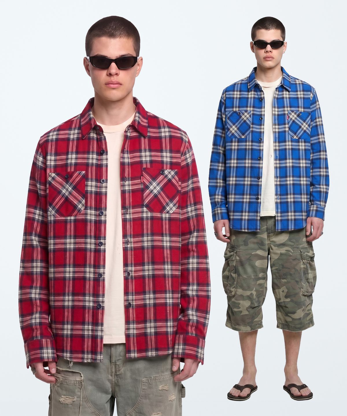언더에어(UNDERAIR) [오버핏] ADVANTAGE RULE CHECK SHIRTS (3 COLOR)
