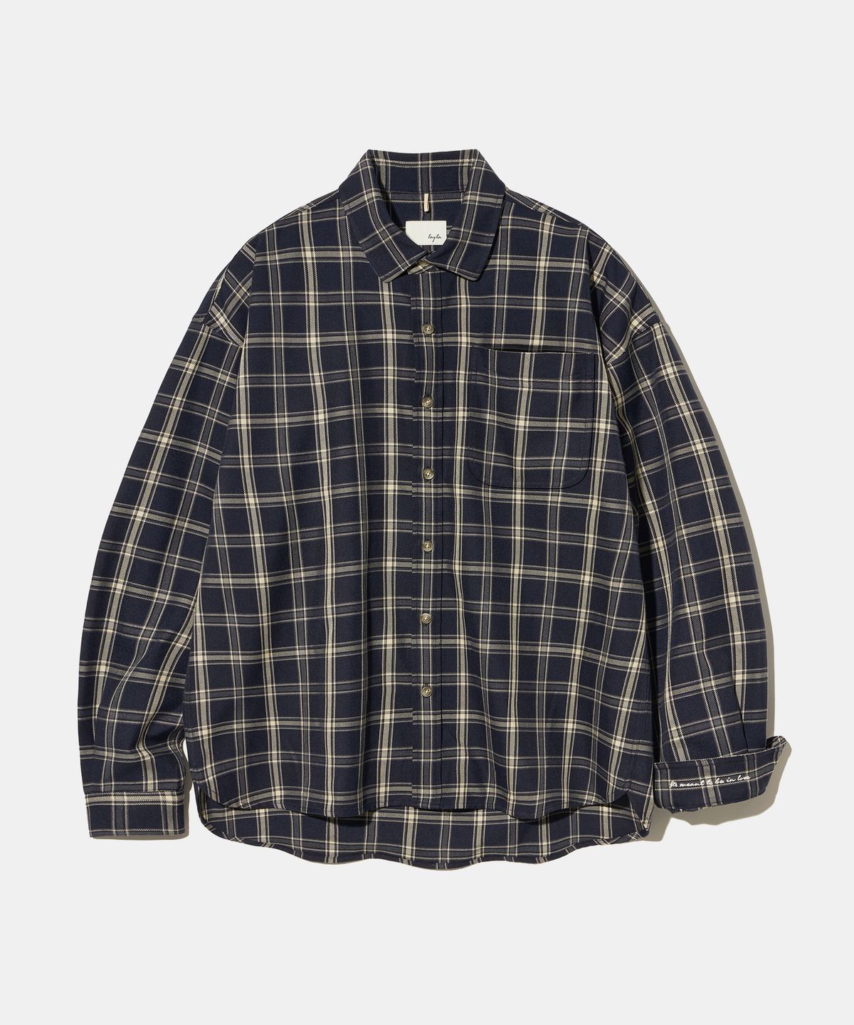 다이아몬드 레이라(DIAMOND LAYLA) Layla Its meant to be in love navy&ivory check shirt  S8