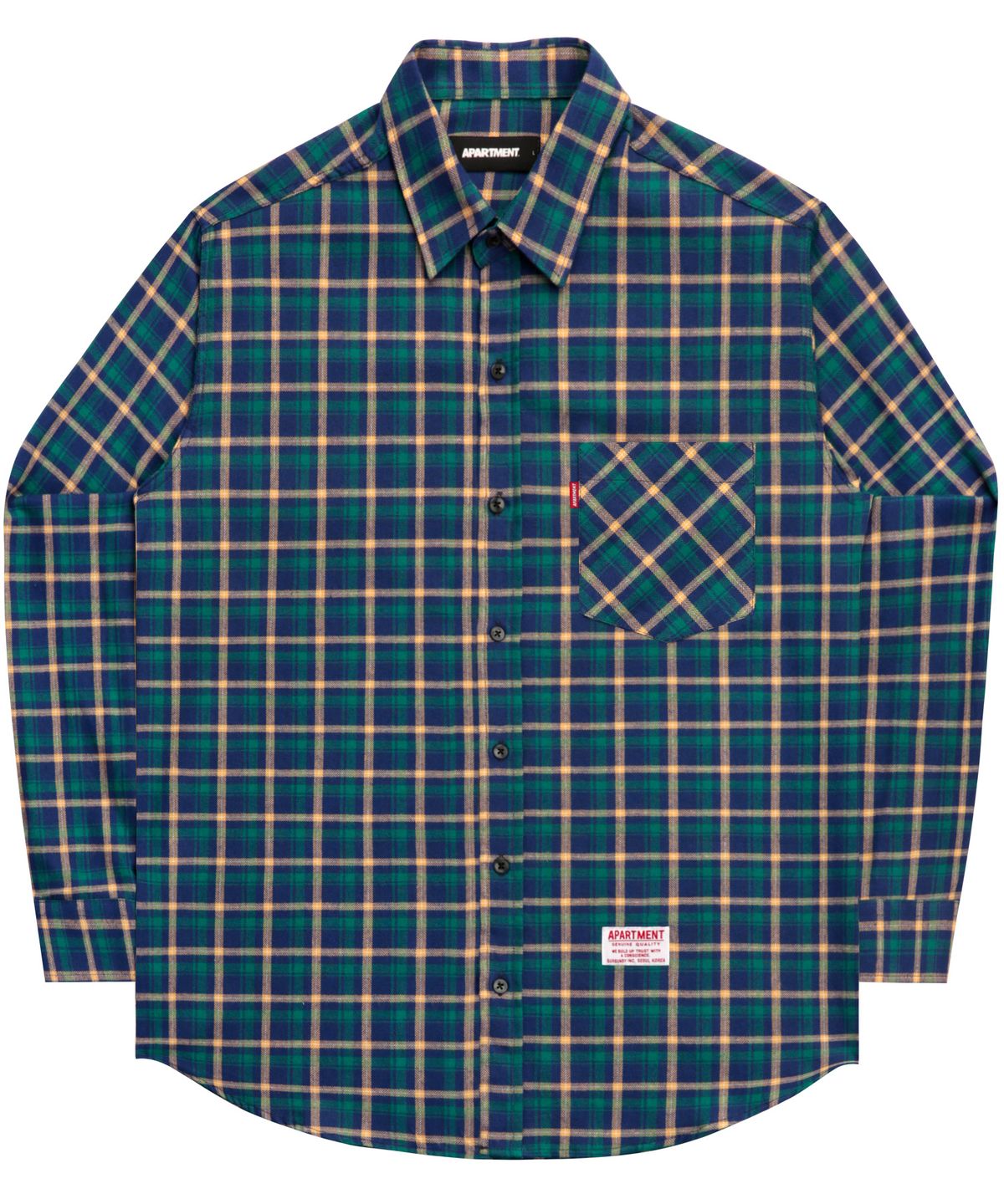 아파트먼트(APARTMENT) Deletion Shirts - Navy