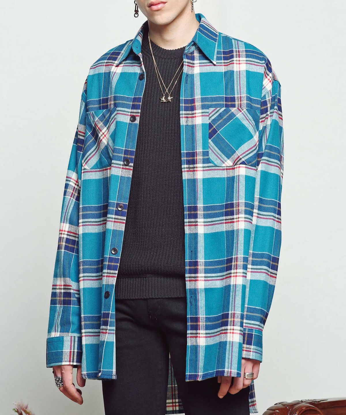 언더에어(UNDERAIR) Soul Work Shirts - Blue