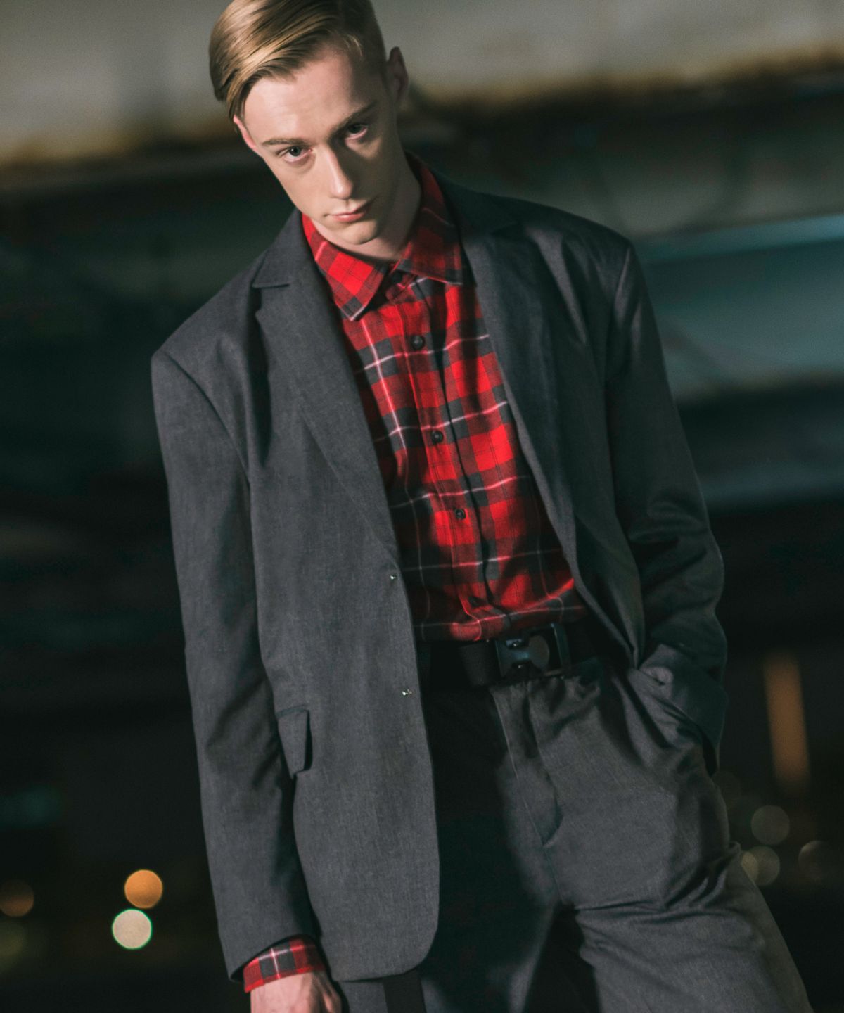 로얄위(THE ROYAL 'WE) MINIMAL JACKET CHARCOAL